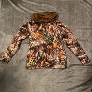 Habit Cozy Cowl Neck Camo Sweat Shirt - Women’s Medium